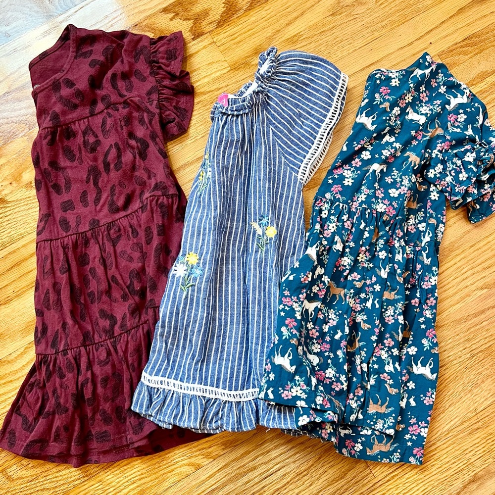 3 Toddler Dresses Size 2T